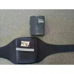 Koss PP105 Stereo Cassette tape Walkman am/ fm radio neoprene tune belt ddbs y2k